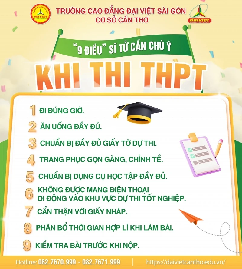 “9 Bí Kíp Cực Hữu Ích” Giúp Sĩ Tử Vững Tâm Bước Vào Kỳ Thi Thpt 2025