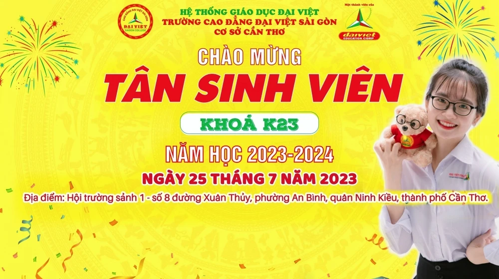 Cao Đẳng Đại Việt Sài Gòn Cơ Sở Cần Thơ Thông Báo Khai Giảng Đợt 1 Ngày 25/7/2023