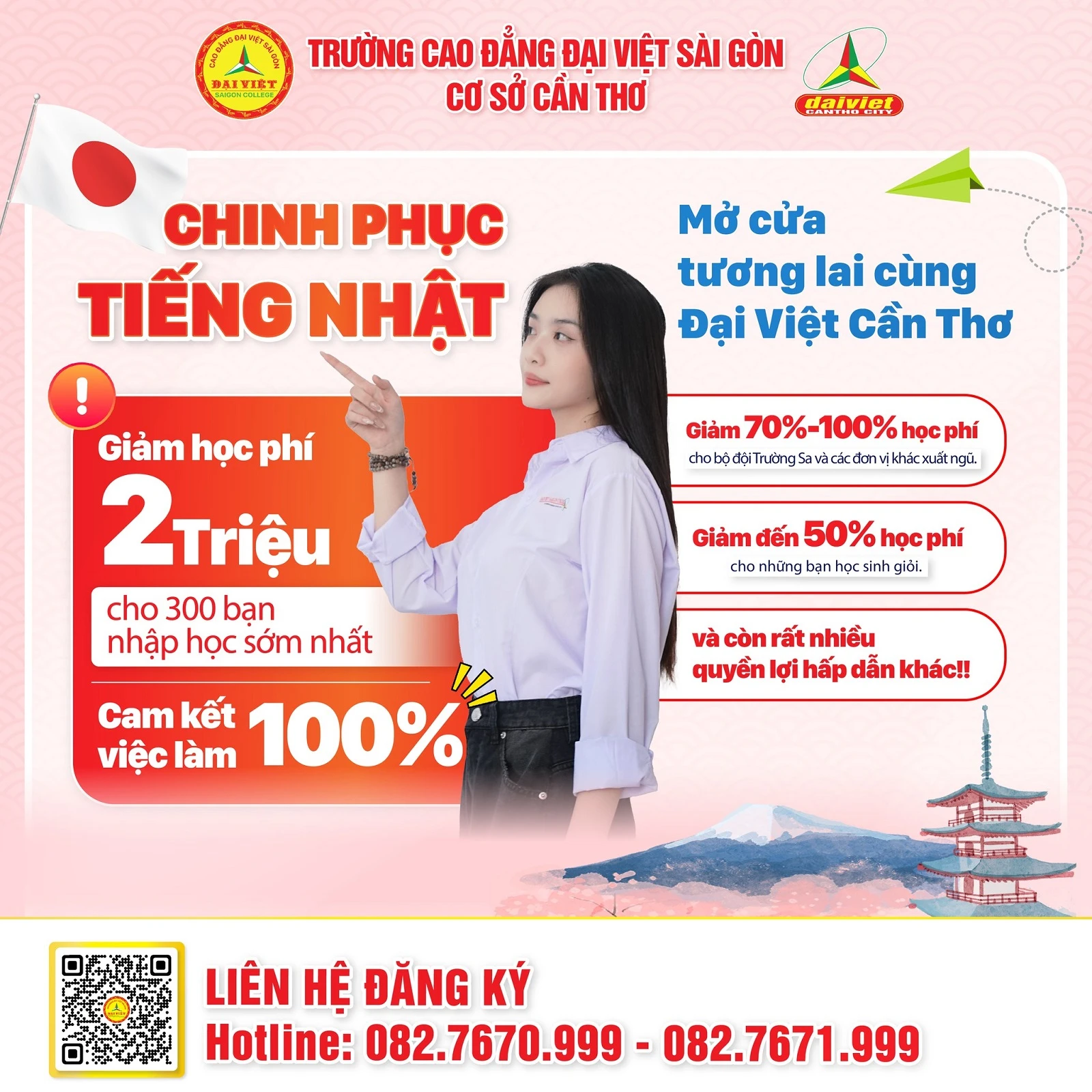 CHINH PHỤC TIẾNG NHẬT – MỞ CỬA TƯƠNG LAI CÙNG ĐẠI VIỆT CẦN THƠ