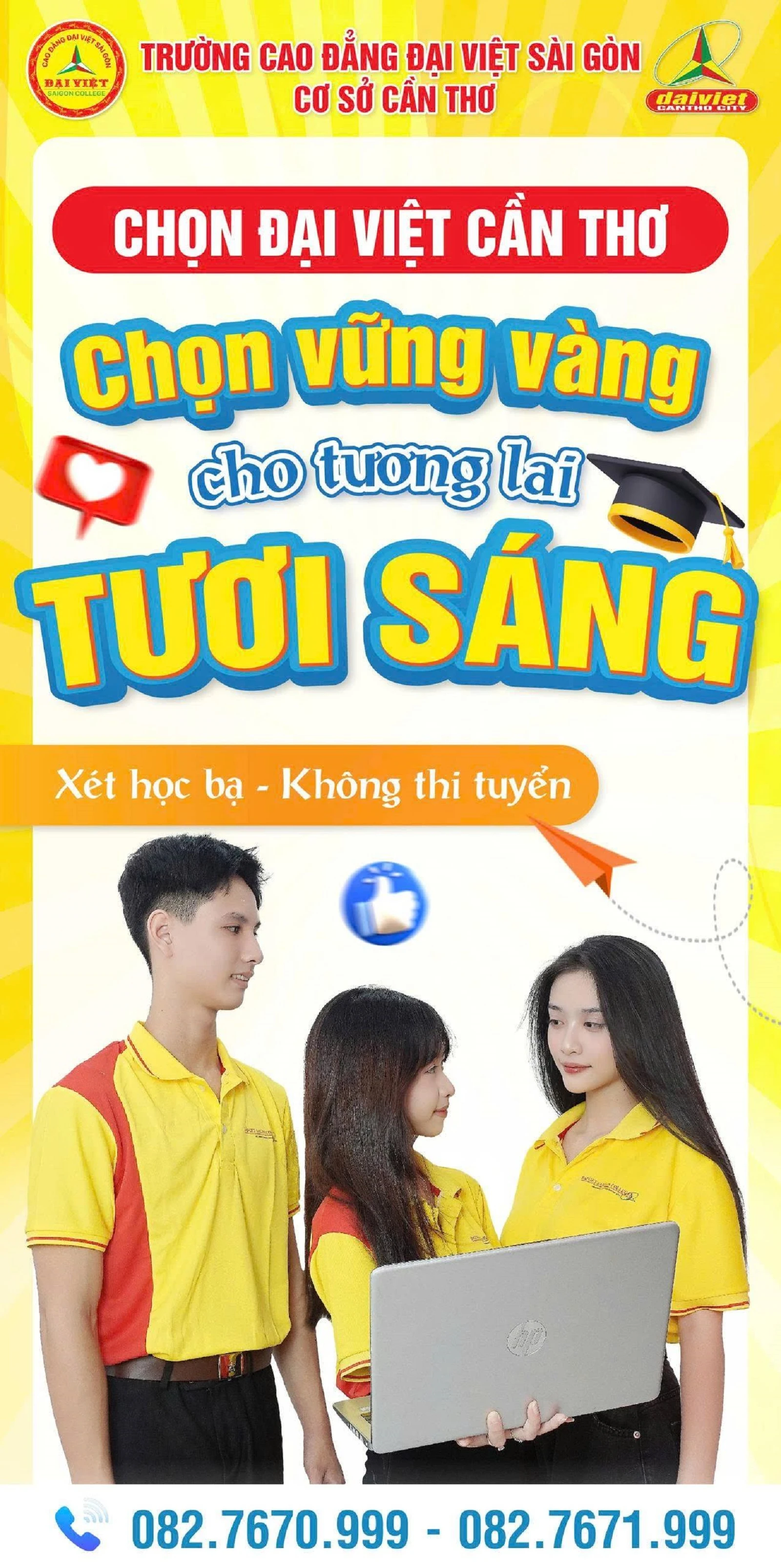CHỌN TRƯỜNG CAO ĐẲNG ĐẠI VIỆT SÀI GÒN CƠ SỞ CẦN THƠ – VỮNG BƯỚC TƯƠNG LAI