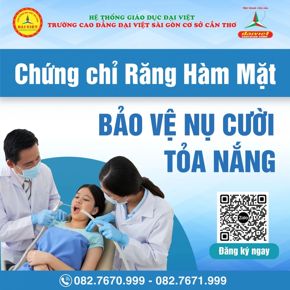 Chứng chỉ răng hàm mặt: Bảo vệ nụ cười tỏa nắng