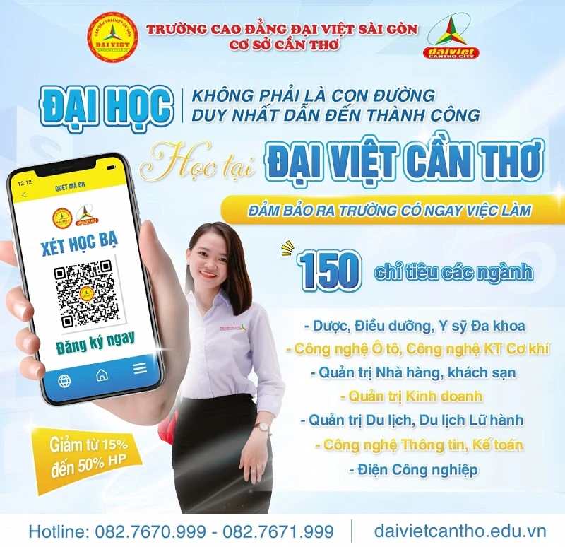Đại Học Không Là Con Đường Duy Nhất – Học Cao Đẳng Đại Việt Tp Cần Thơ Đảm Bảo Có Việc Làm