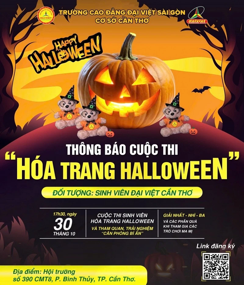 Đại Việt Cần Thơ Thông Báo Tham Gia Chương Trình Lễ Hội Halloween 2025