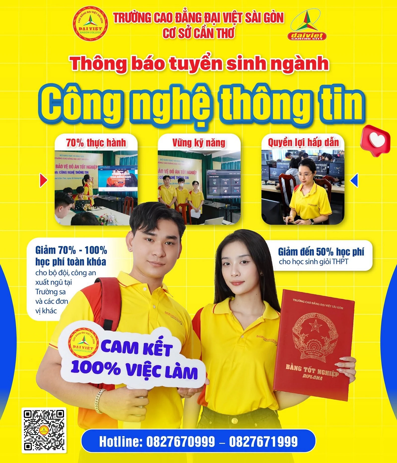 ĐẠI VIỆT CẦN THƠ THÔNG BÁO TUYỂN SINH NGÀNH CÔNG NGHỆ THÔNG TIN HỆ CHÍNH QUY NĂM 2026