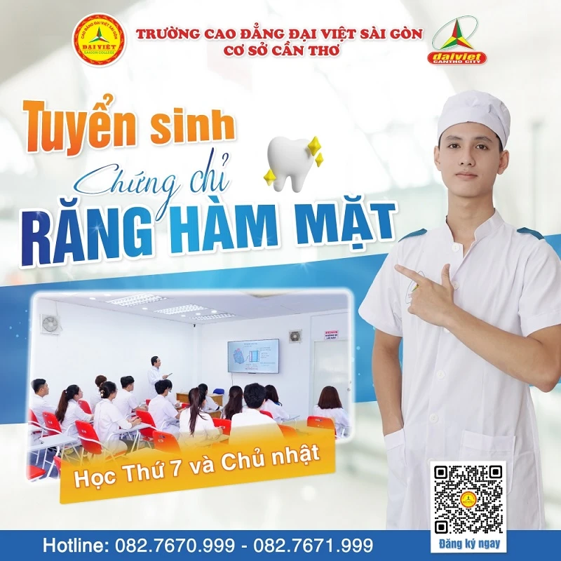 Đại Việt Tp Cần Thơ Thông Báo Tuyển Sinh Chứng Chỉ Răng Hàm Mặt