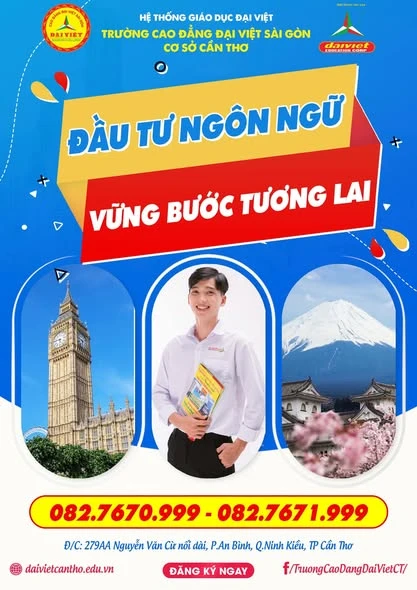 Đầu Tư Ngôn Ngữ – Vững Bước Tương Lai tại Trường Cao Đẳng Đại Việt Sài Gòn Cơ Sở Cần Thơ