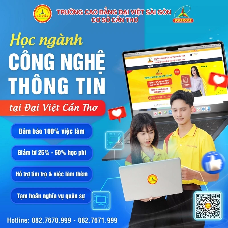 Học Công Nghệ Thông Tin Tại Trường Cao Đẳng Đại Việt Tp Cần Thơ