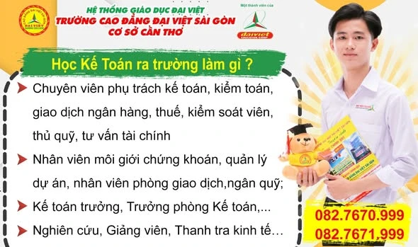 Ngành Kế Toán: Học Sớm – Vững Tương Lai tại Cao Đẳng Đại Việt Sài Gòn Cơ Sở Cần Thơ