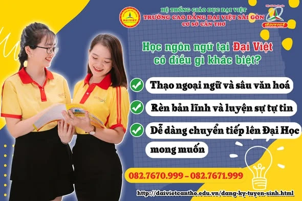 Học Ngoại Ngữ Tại Đại Việt Sài Gòn Cơ Sở Cần Thơ: Lựa Chọn Đúng Cho Tương Lai