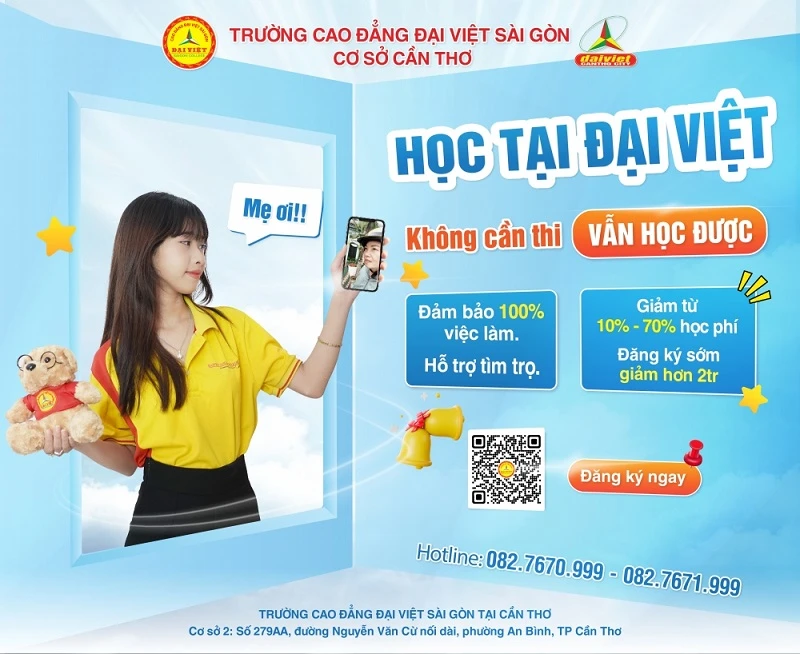 Mẹ Ơi, Học Trường Đại Việt Sài Gòn Cơ Sở Cần Thơ Chỉ Xét Tuyển Không Thi Tuyển