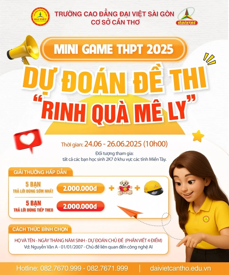 Mini Game: Đoán Đề Thi Rinh Quà Mê Ly 2025