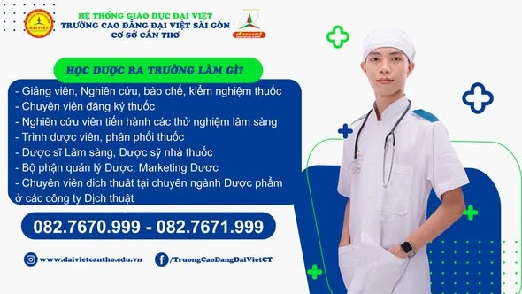 Ngành Dược – Cơ Hội Nghề Nghiệp và Tuyển Sinh Trường Cao Đẳng Đại Việt Sài Gòn Cơ Sở Cần Thơ