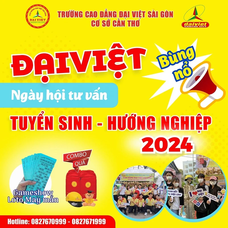 Nhận Quà Ngay Tại Gian Tuyển Sinh Tư Vấn Hướng Nghiệp Của Đại Việt Tp Cần Thơ