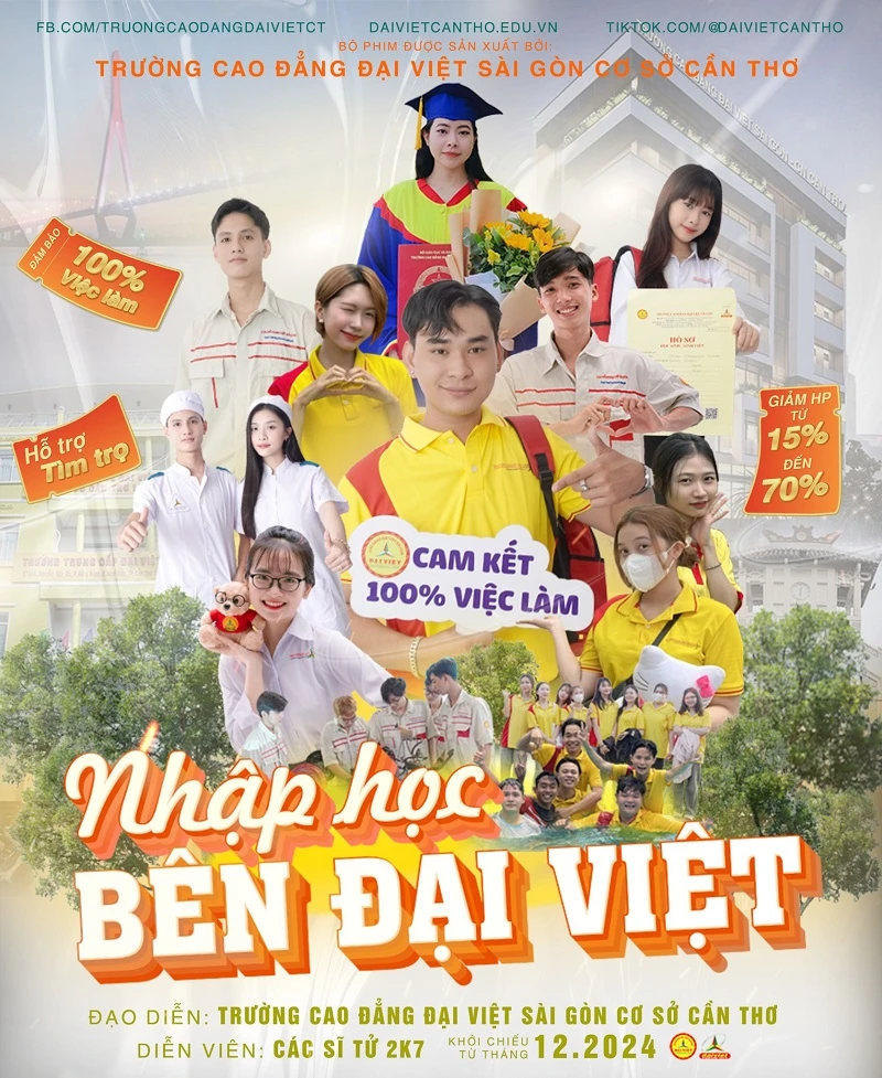 “Nhập Học Bên Đại Việt” – Hành Trình Mới Của Tân Sinh Viên 2025 Tại Đại Việt Tp Cần Thơ