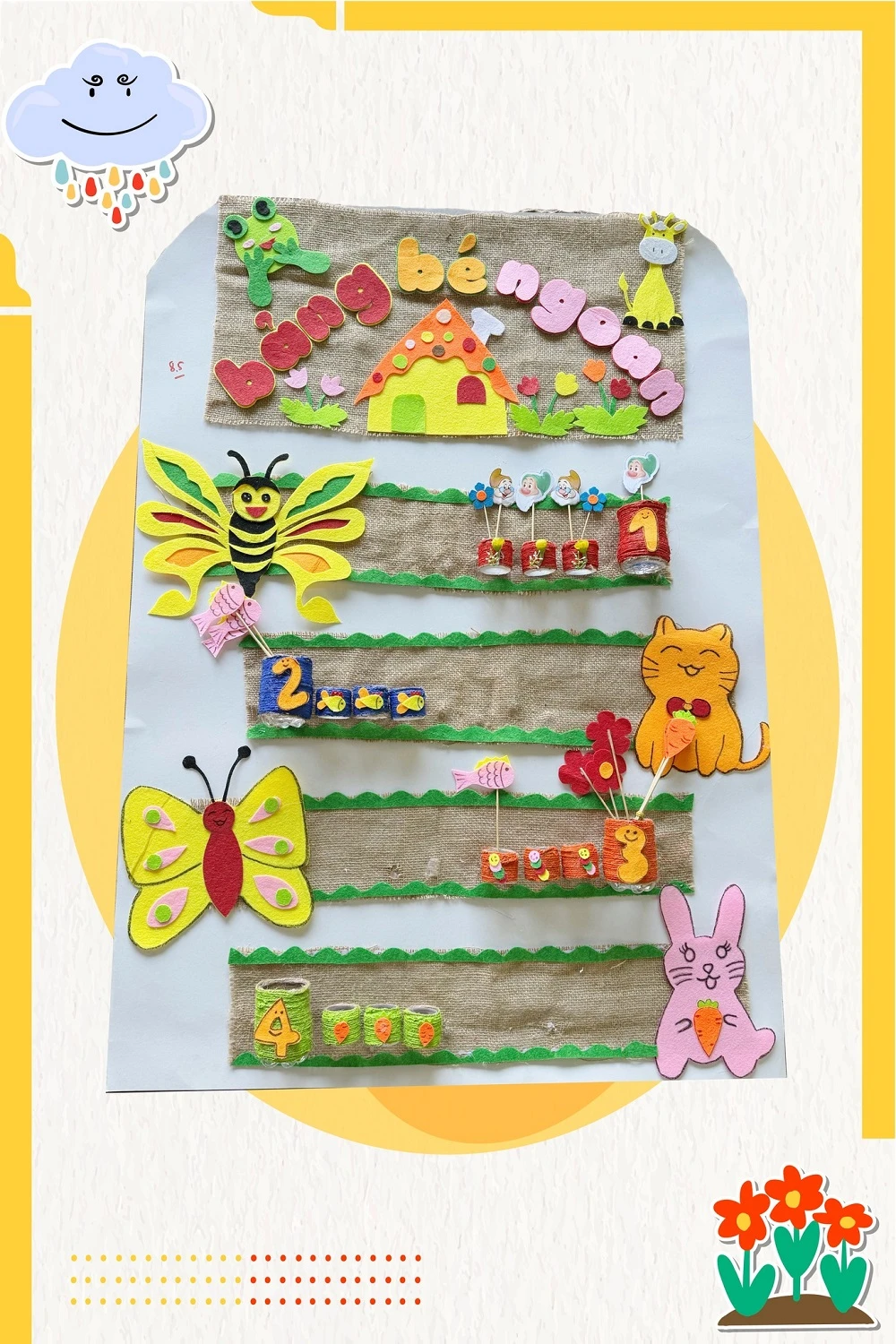 Những Tác Phẩm Sáng Tạo Đầy Màu Sắc Từ Sinh Viên Ngành Giáo Dục Mầm Non Tại Đại Việt Cần Thơ