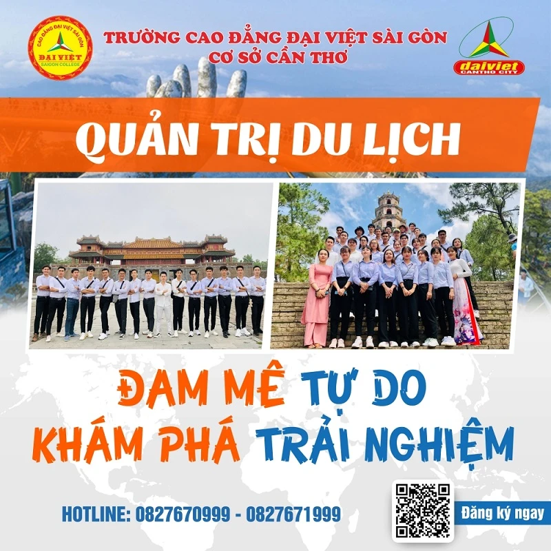 Quản Trị Du Lịch - Đam Mê Tự Do - Khám Phá Trải Nghiệm