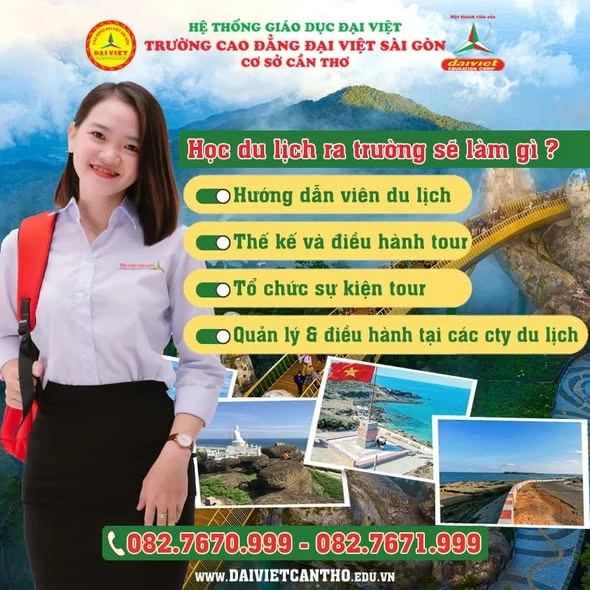 Quản Trị Du Lịch – Trải Nghiệm, Khám Phá và Cơ Hội Tại Cao Đẳng Đại Việt Sài Gòn Cơ Sở Cần Thơ