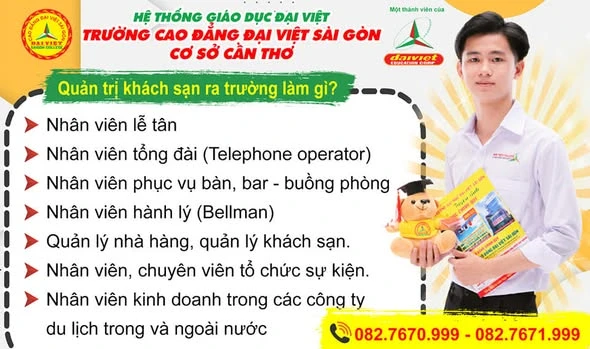Quản trị Khách sạn – Ngành học hấp dẫn Gen Z và cơ hội tuyển sinh tại Đại Việt Cần Thơ