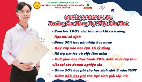 Vì sao nên chọn Trường Cao Đẳng Đại Việt Sài Gòn Cơ Sở Cần Thơ? Lý do nổi bật 2025
