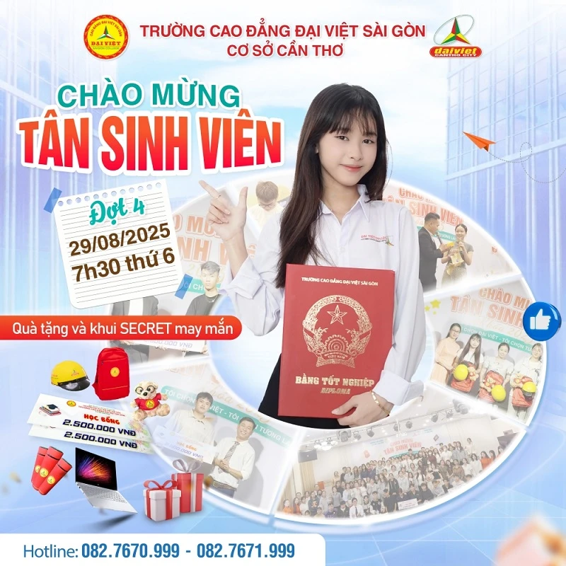 Tân Sinh Viên Đại Việt Cần Thơ Sẵn Sàng Bùng Nổ 2025!