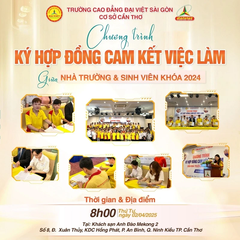 Thông Báo Chương Trình Ký Hợp Đồng Cam Kết Việc Làm - Khóa 2024