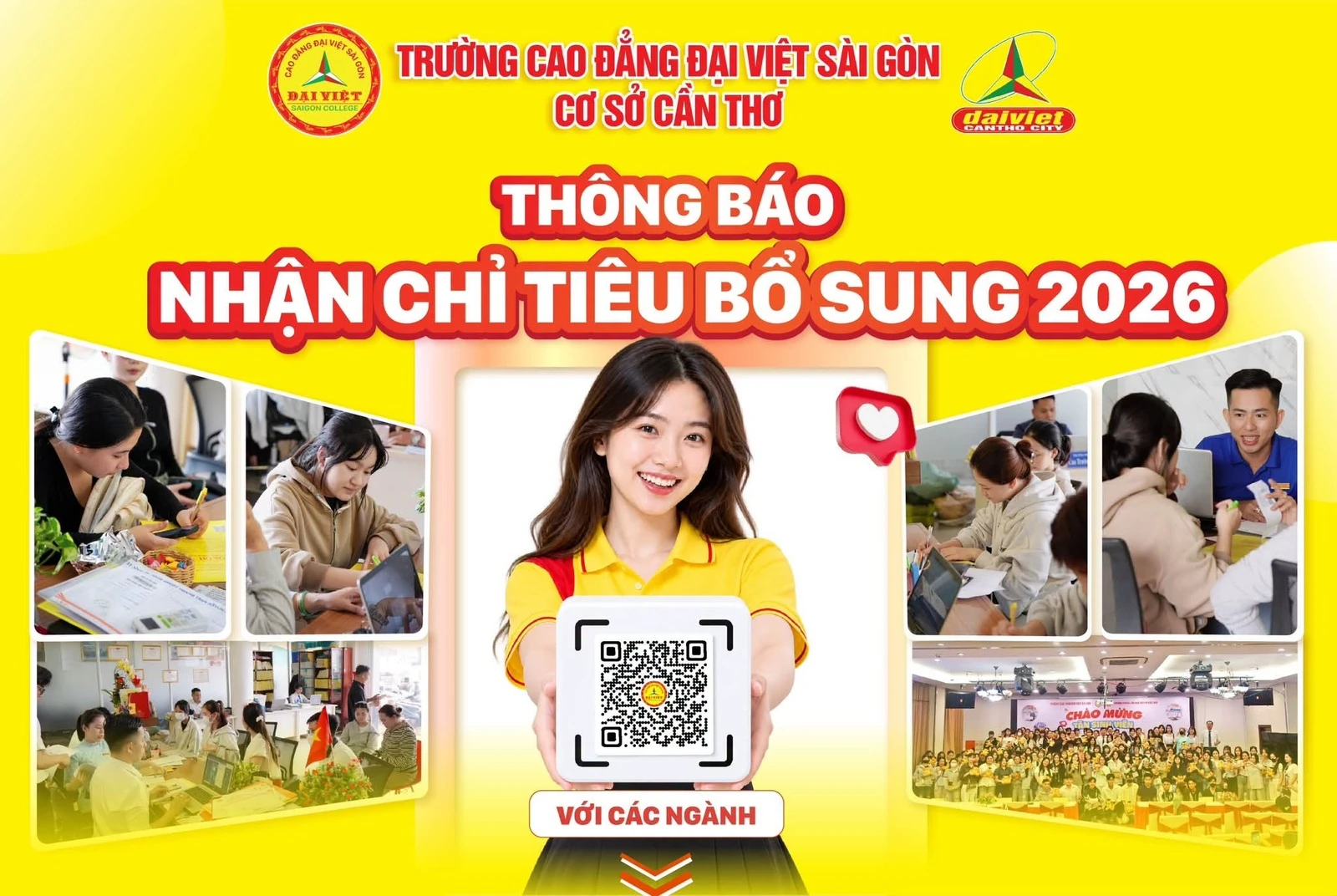THÔNG BÁO NHẬN CHỈ TIÊU BỔ SUNG 2026 – CƠ HỘI CUỐI ĐỂ GIA NHẬP ĐẠI VIỆT CẦN THƠ!
