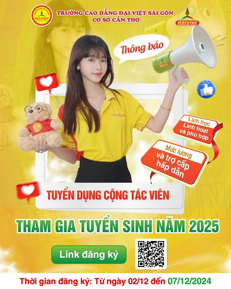 Thông Báo Tuyển Dụng Cộng Tác Viên Tham Gia Công Tác Tuyển Sinh Tư Vấn Hướng Nghiệp