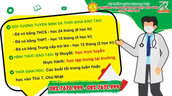 Tuyển Sinh Trung Cấp – Học Trực Tuyến 100% Lý Thuyết tại Đại Việt Sài Gòn Cơ Sở Cần Thơ