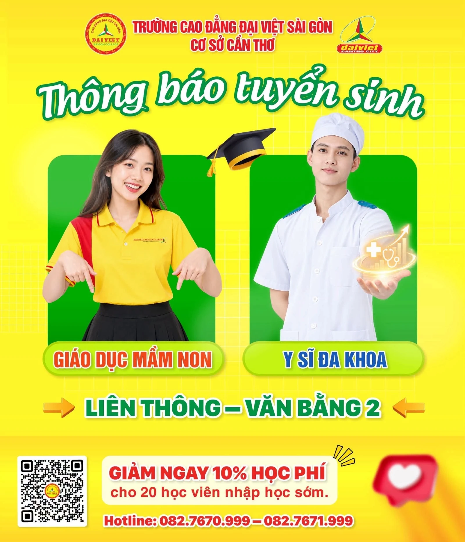 THÔNG BÁO TUYỂN SINH LIÊN THÔNG – VĂN BẰNG 2