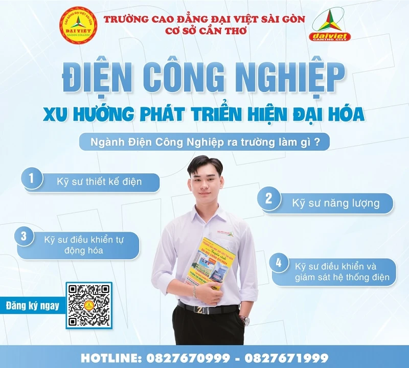 Thông báo tuyển sinh ngành điện công nghiệp xu hướng phát triển hiện đại hoá