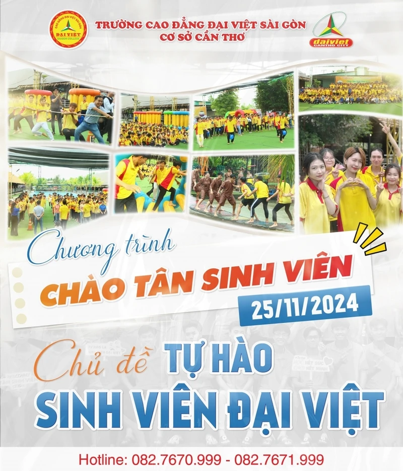 Thông Báo Về Việc Tổ Chức Chương Trình Chào Đón Tân Sinh Viên 2024 Chủ Đề Tự Hào Sinh Viên Đại Việt