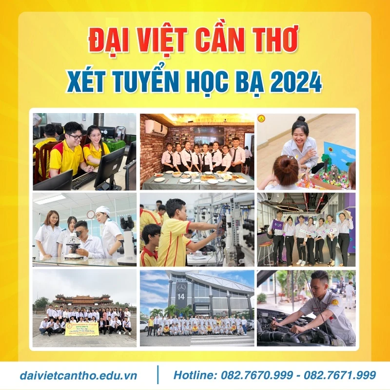 Trượt Đại Học? Nhập Học Ngay Đợt Cuối 200 Chỉ Tiêu Tại Cao Đẳng Đại Việt Tp Cần Thơ