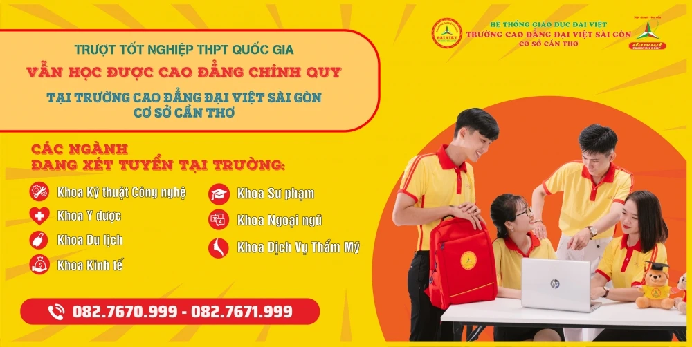 Xét tuyển Cao đẳng 2023 – Sinh viên Đại Việt Cần Thơ, học bổng & quyền lợi toàn diện