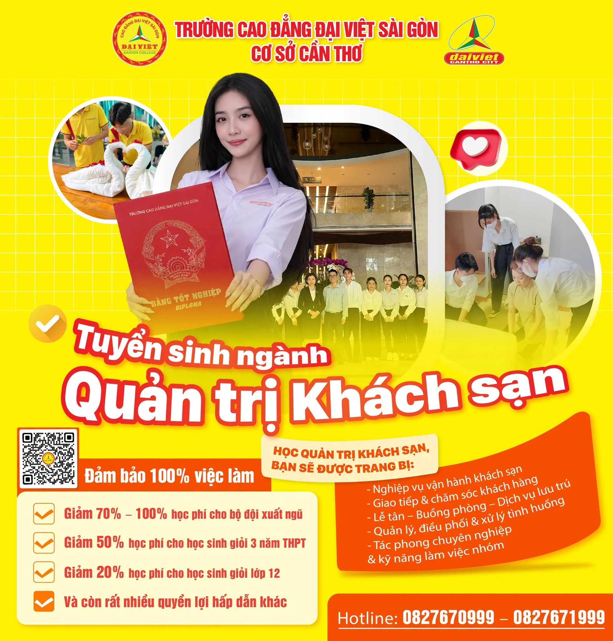 Tuyển sinh Cao đẳng Quản trị Khách sạn 2026