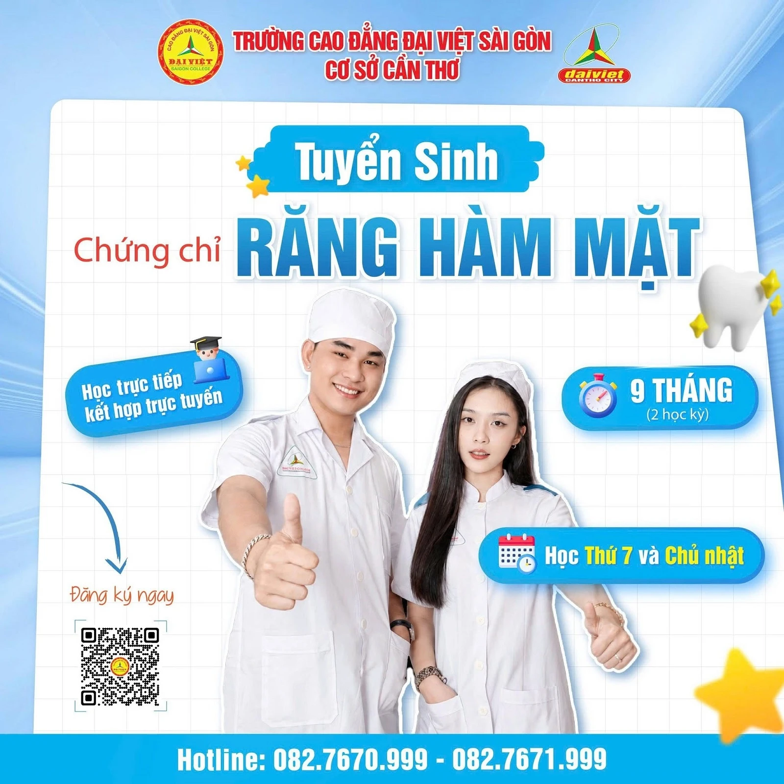 TUYỂN SINH KHÓA HỌC CHỨNG CHỈ RĂNG HÀM MẶT
