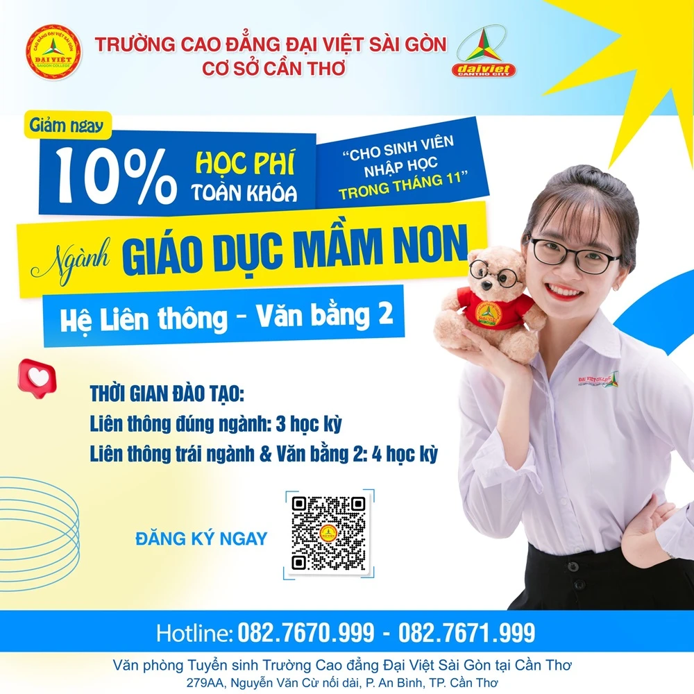Tuyển sinh Liên thông – Văn bằng 2 Giáo dục Mầm non