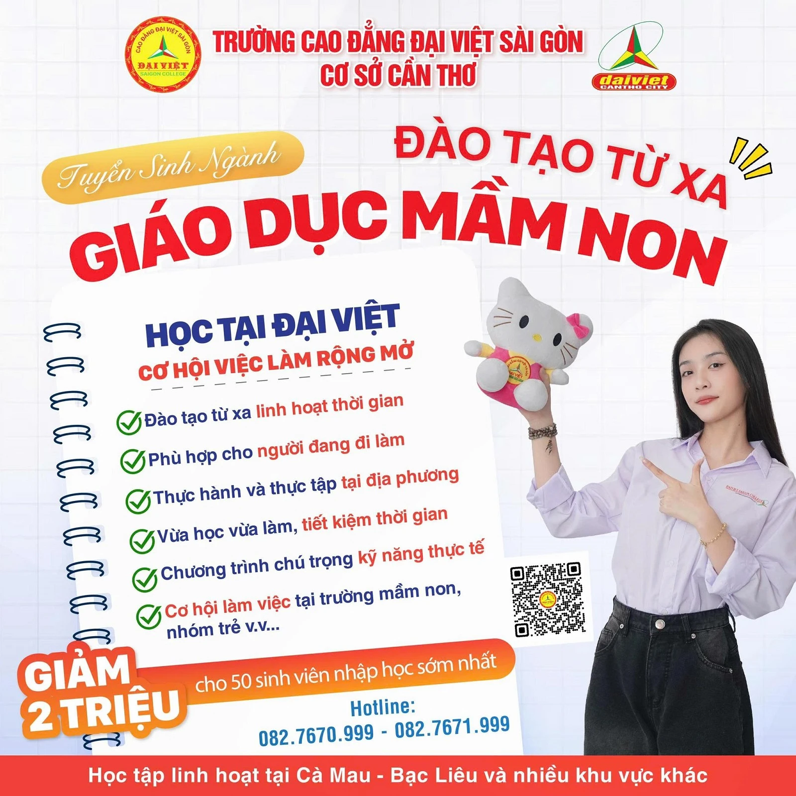 TUYỂN SINH NGÀNH GIÁO DỤC MẦM NON ĐÀO TẠO TỪ XA NĂM 2026