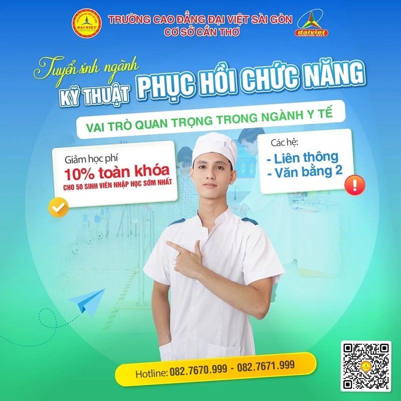 Tuyển Sinh Văn Bằng 2 & Liên Thông Ngành Kỹ Thuật Phục Hồi Chức Năng – Giảm 10% Học Phí Toàn Khóa