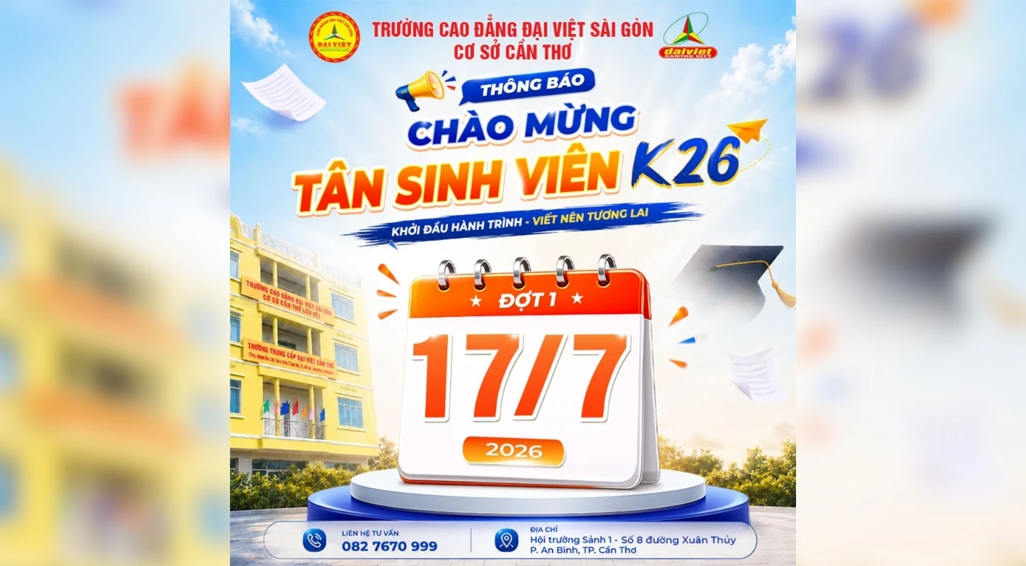 CHÀO MỪNG TÂN SINH VIÊN K26 – KHỞI ĐẦU HÀNH TRÌNH, VIẾT NÊN TƯƠNG LAI!