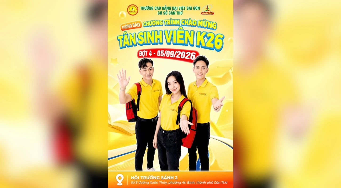 ĐẠI VIỆT CẦN THƠ BẬT MODE CHÀO TÂN SINH VIÊN ĐỢT 4!