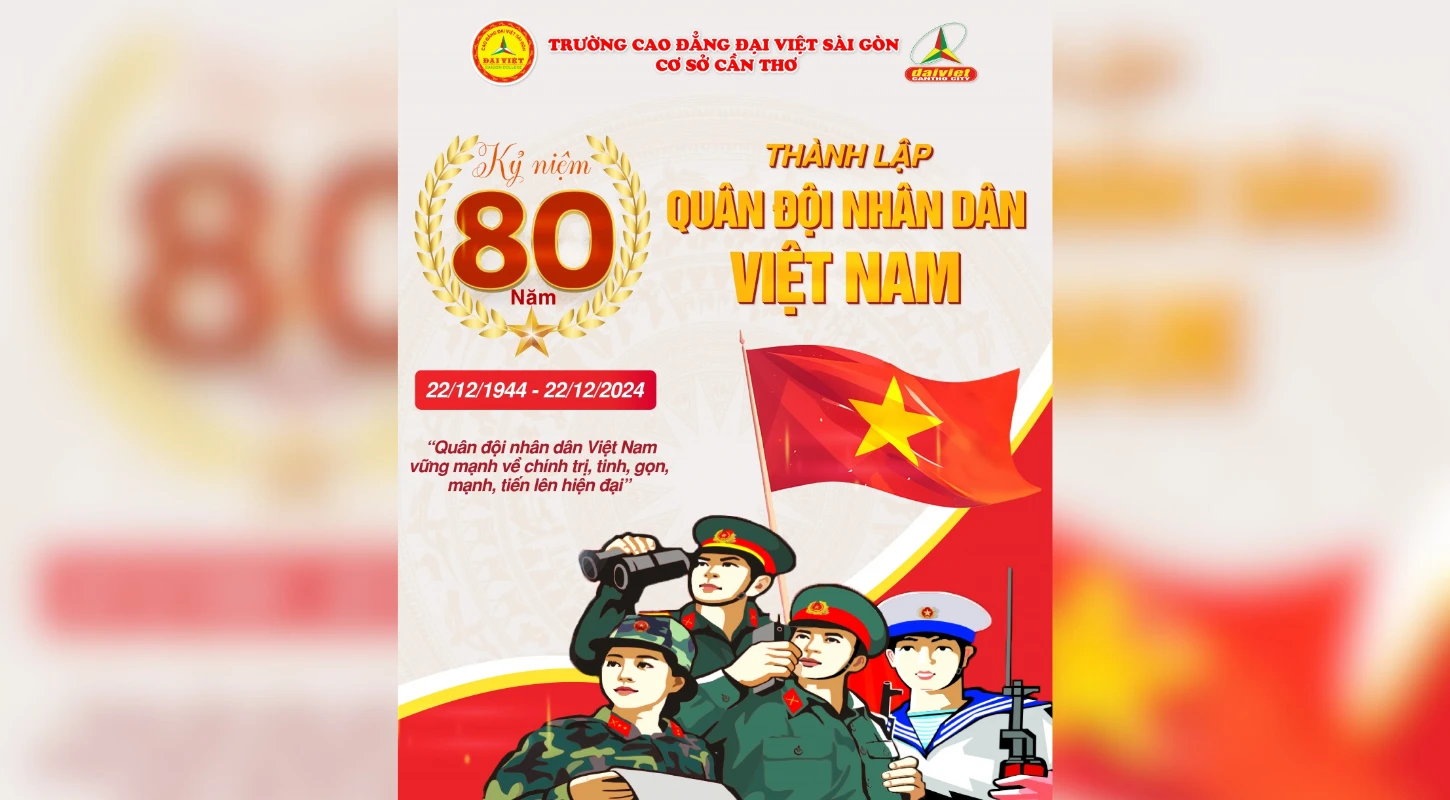 Đại Việt Cần Thơ Chào Mừng 80 Năm Ngày Thành Lập Quân Đội Nhân Dân Việt Nam