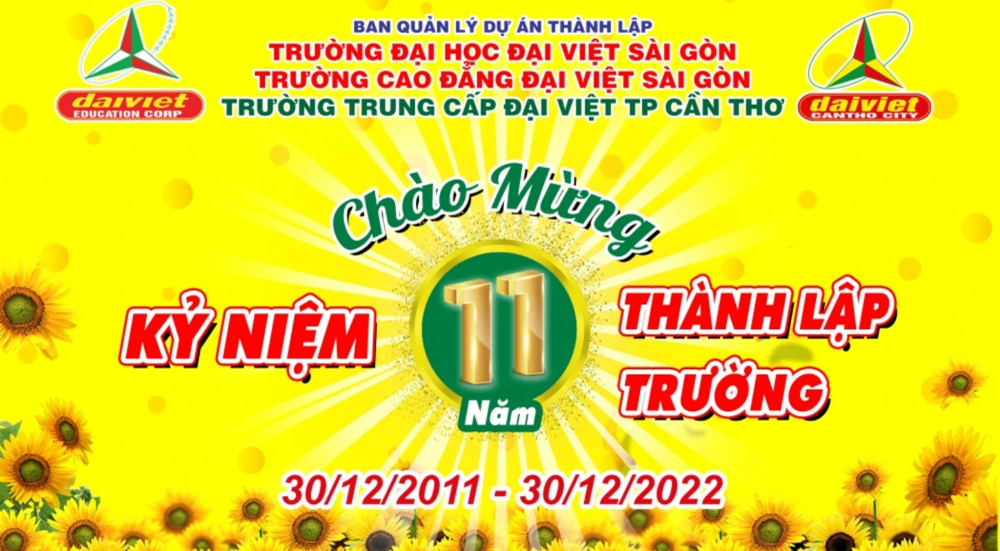 Kỷ Niệm 11 Năm Thành Lập Trường Cao Đẳng Đại Việt Sài Gòn Cơ Sở Cần Thơ