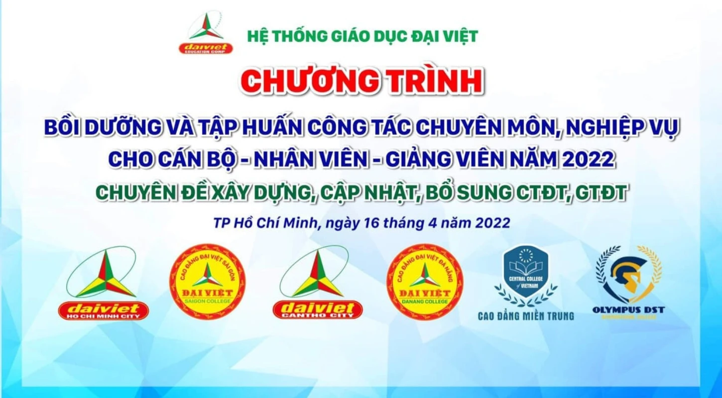 Tập Huấn Chương Trình Đào Tạo Ngày 16/4/2022