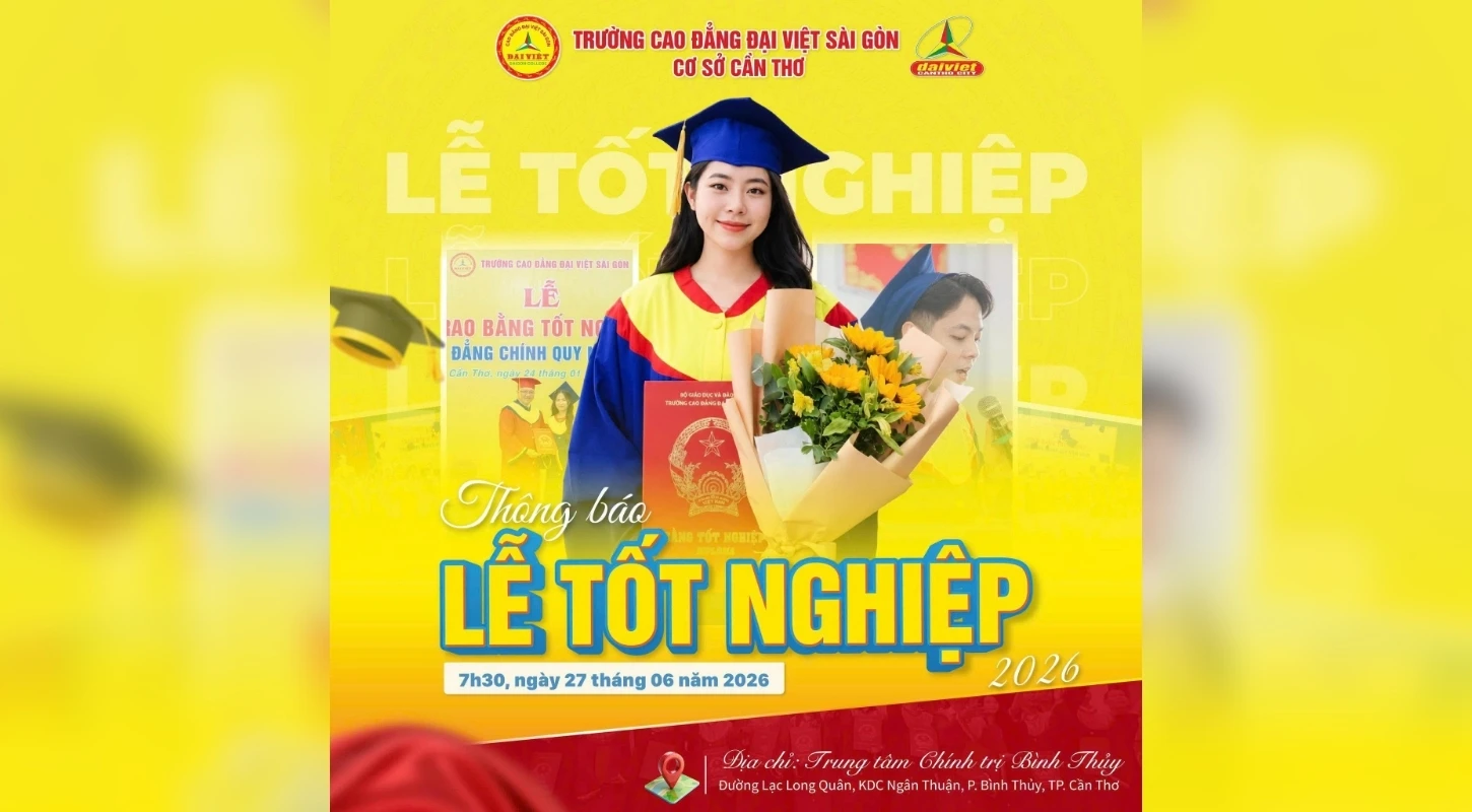 THÔNG BÁO LỄ TRAO BẰNG TỐT NGHIỆP NĂM 2026