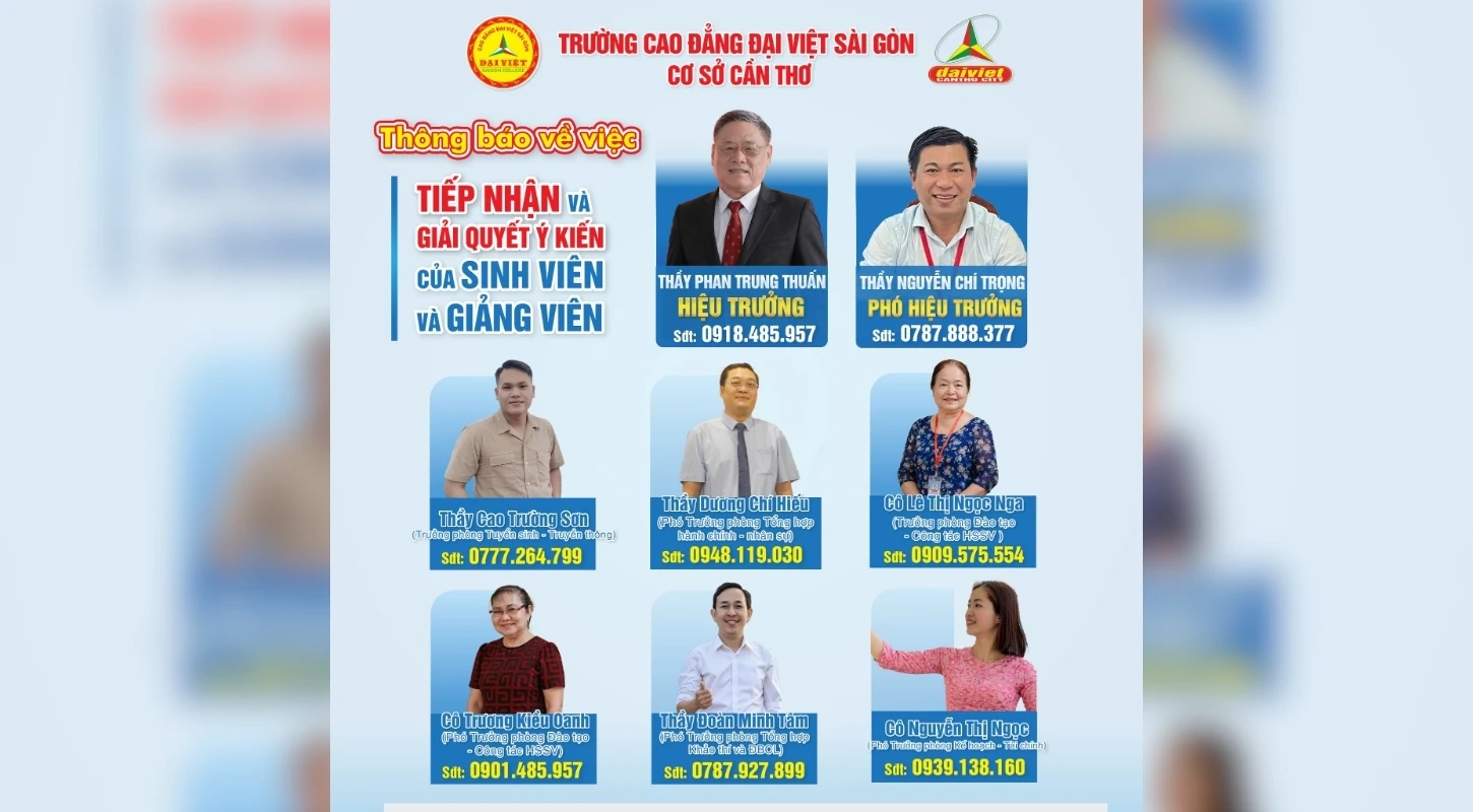 THÔNG BÁO NHỎ TỪ ĐẠI VIỆT CẦN THƠ