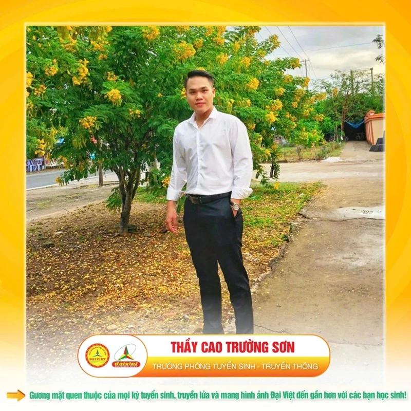 Thầy Cao Trường Sơn - Trưởng phòng Tuyển sinh - Truyền thông