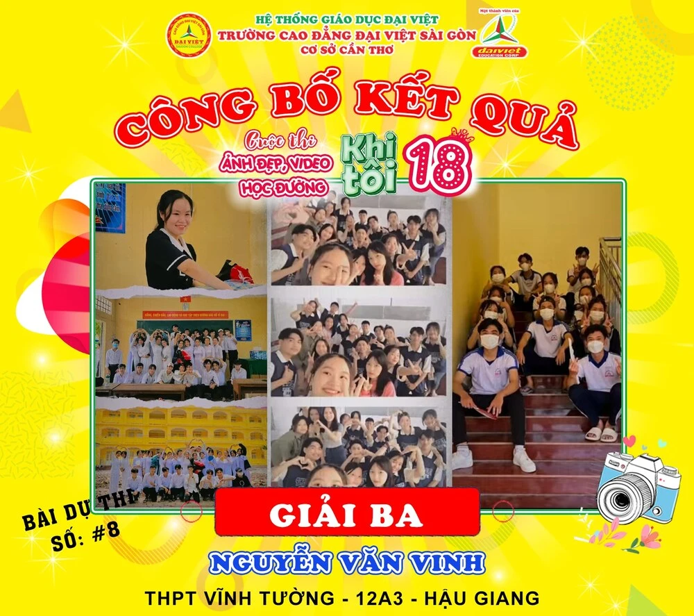 Công Bố Giải Thưởng Cuộc Thi Ảnh Đẹp, Video Học Đường 