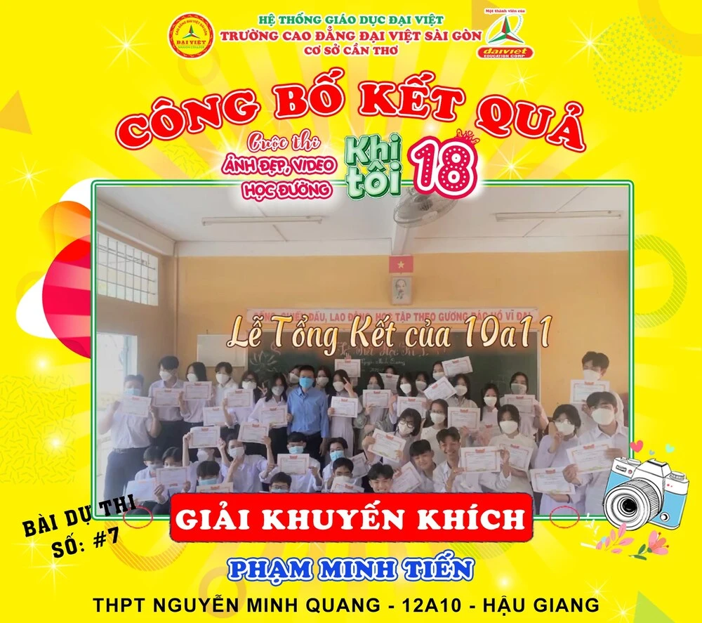 Công Bố Giải Thưởng Cuộc Thi Ảnh Đẹp, Video Học Đường 