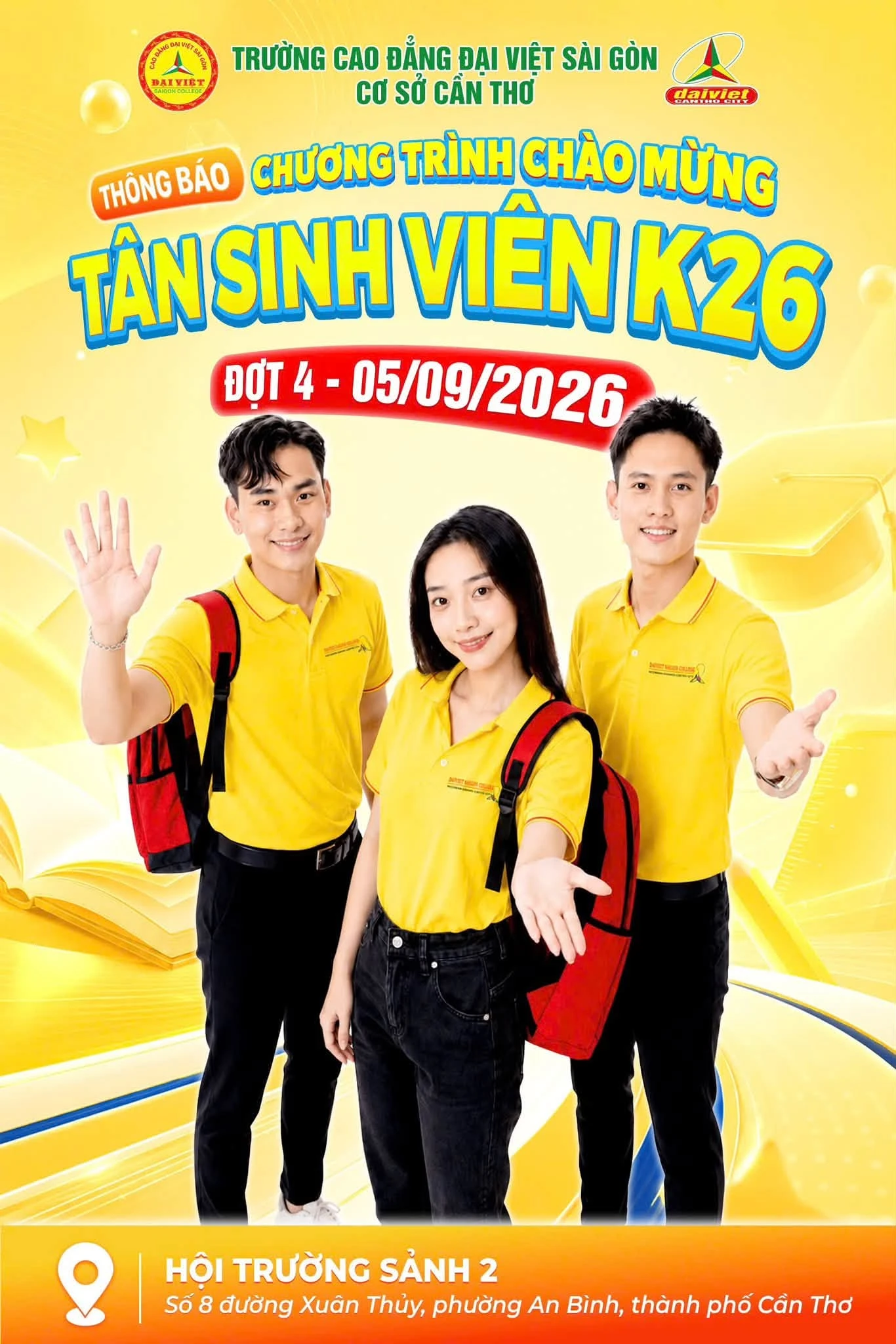 ĐẠI VIỆT CẦN THƠ BẬT MODE CHÀO TÂN SINH VIÊN ĐỢT 4!