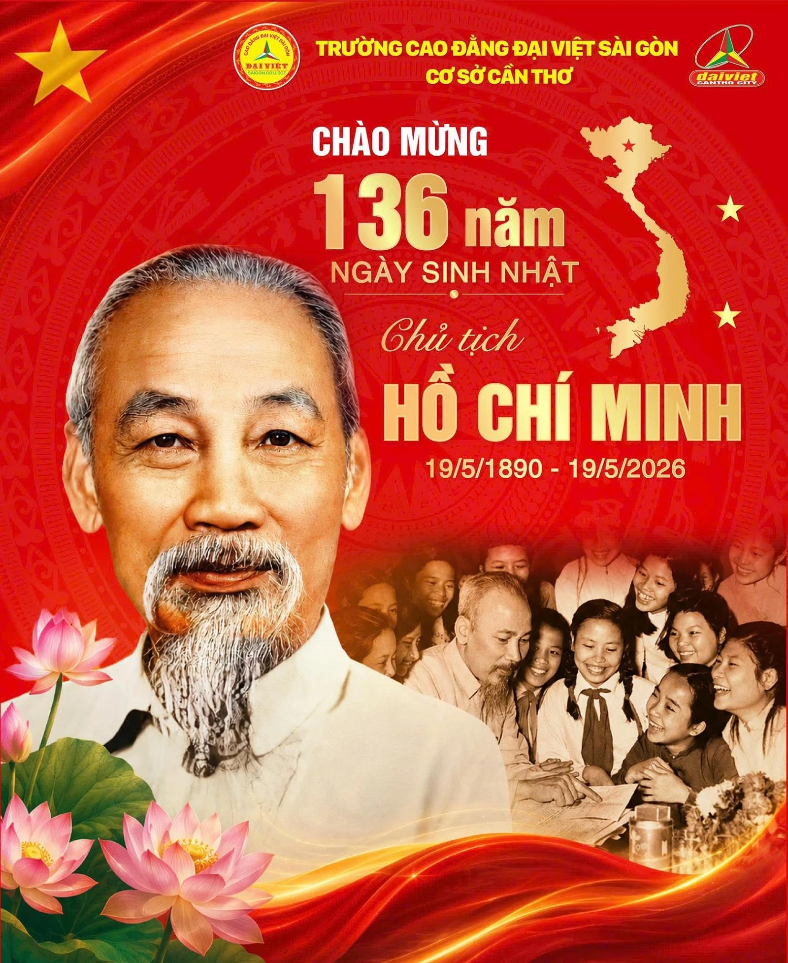 ĐẠI VIỆT CẦN THƠ CHÀO MỪNG 136 NĂM KỶ NIỆM NGÀY SINH CHỦ TỊCH HỒ CHÍ MINH (19/05/1890 – 19/05/2026)